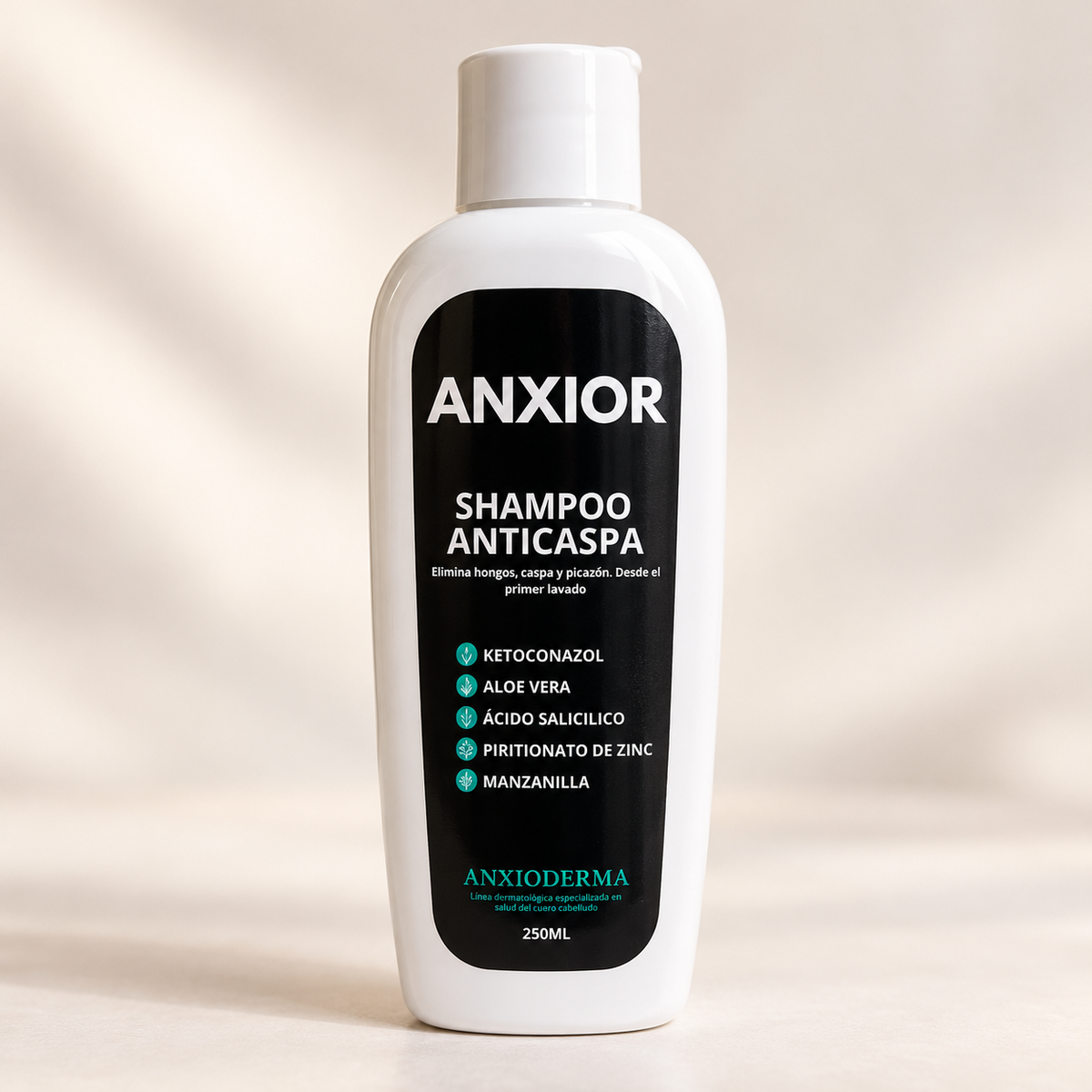Shampoo ANXIOR -Tratamiento Intensivo de Alta Potencia Para la caspa severa, Dermatitis Seborreica y Psoriasis